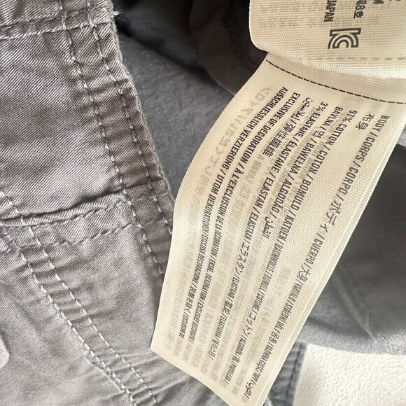 Abercrombie & Fitch Women High Rise Baggy Cargo Pants Medium Short Skater Hippie - Picture 11 of 11